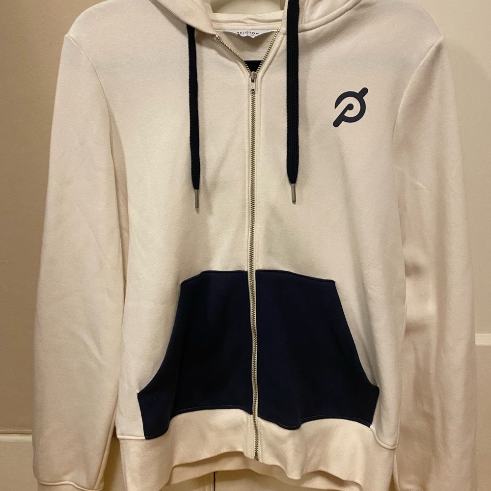 Peloton Cream Jacket with Black Logo